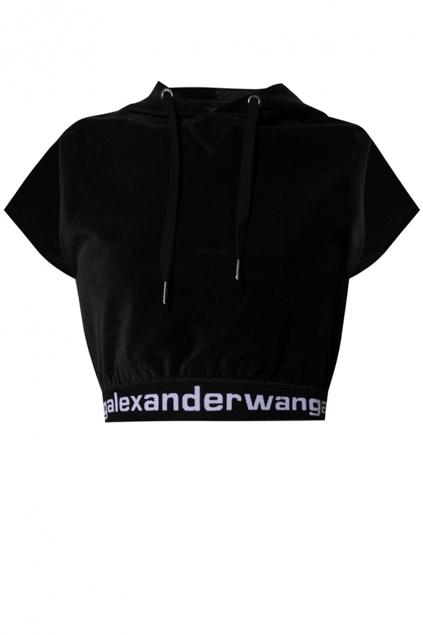 T by Alexander Wang Cropped hoodie